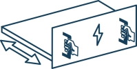 Integrierte, abnehmbare Elektrotafel
