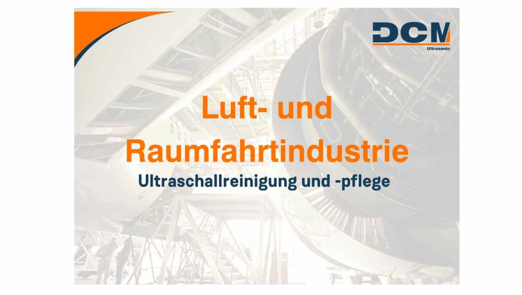 Industrielle Reinigung für die Luft- und Raumfahrtindustrie Luft- und Raumfahrtindustrie