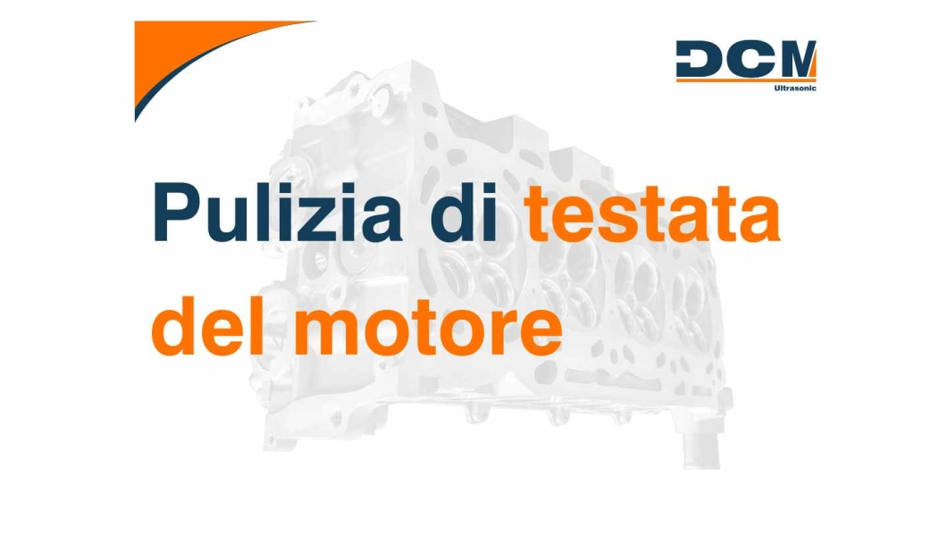 Pulizia della testata del cilindro con ultrasuoni testata del motore