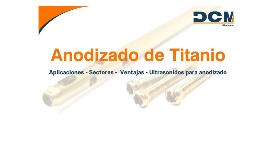 Anodizado de Titanio con ultrasonidos anodizado de titanio